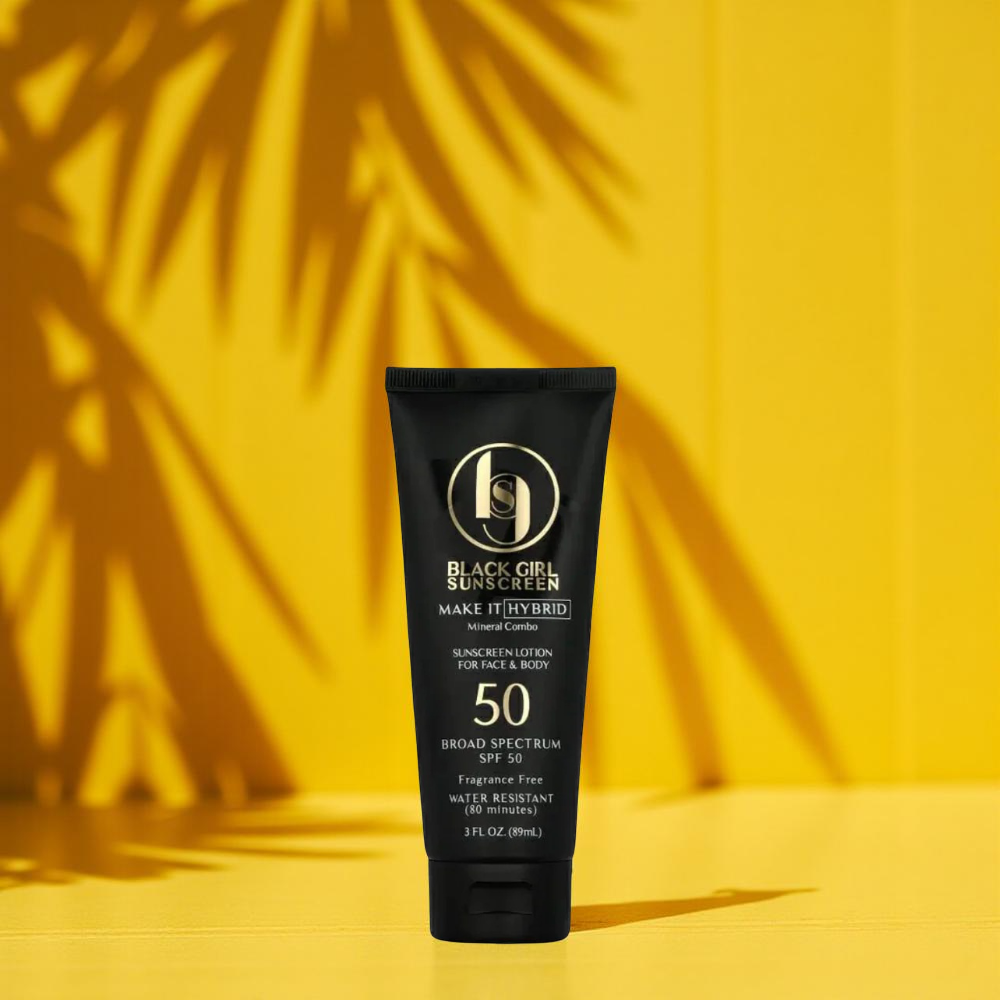 Black Girl Sunscreen Make It Hybrid SPF 50, a sunscreen for dark skin with no white cast