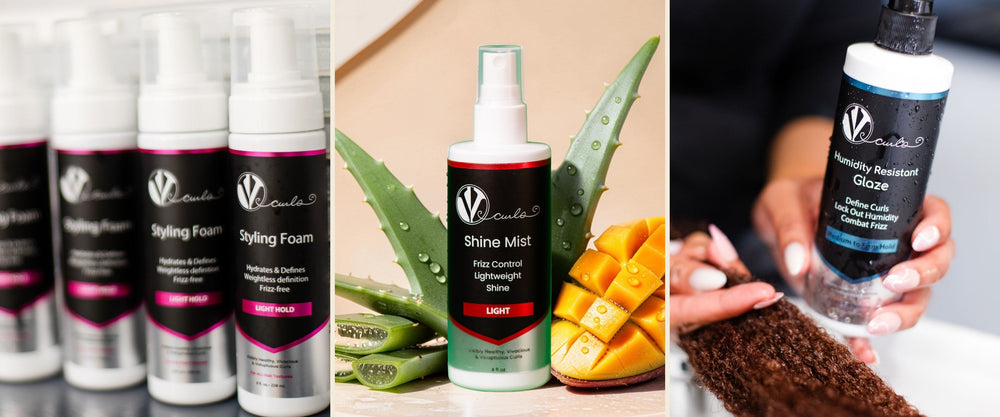 VCurls Styling Foam, Shine Mist and Humidity Resistant Glaze