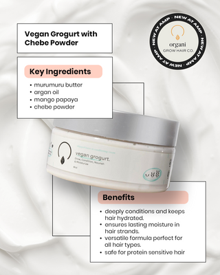 Vegan GroGurt with Chebe and Black Seed Oil 8 oz.