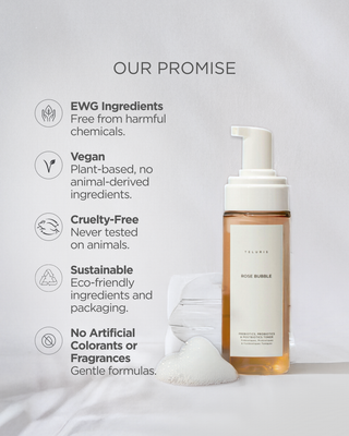 Rose Bubble Pre, Pro & Postbiotics Toner 5 oz.