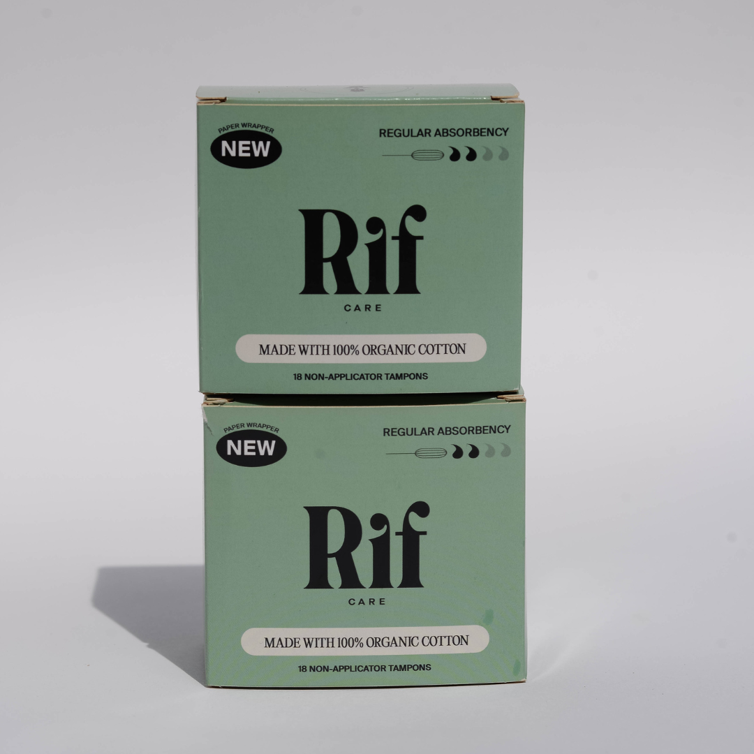 Rif care Organic Cotton Non-Applicator Tampons - Regular