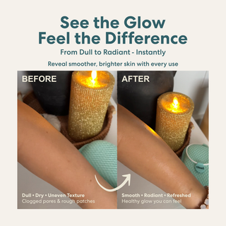 U-Scrub Exfoliator, Antibacterial, Quick-Drying & Machine Washable with Travel Bag