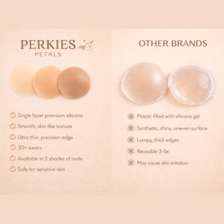 Perkies Petals Reusable Nipple Covers (in 3 shades)