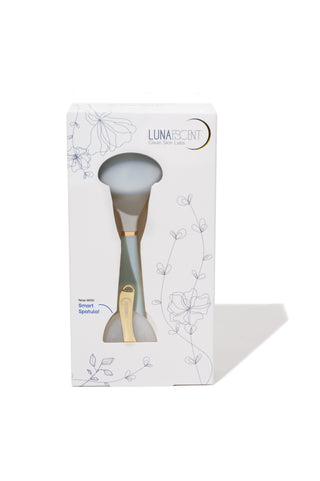 LUNAESCENT Touch-Free Skincare Applicator Set with Silicone Pads & Gold Spatula