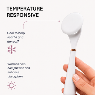 LUNAESCENT Touch-Free Skincare Applicator Set with Silicone Pads & Gold Spatula