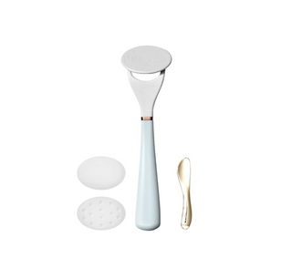 LUNAESCENT Touch-Free Skincare Applicator Set with Silicone Pads & Gold Spatula