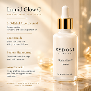 Sydoni Liquid Glow Vitamin C Brightening Serum with Niacinamide + Hyaluronic Acid 1 oz.
