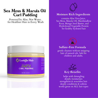 Sea Moss & Marula Oil Curl Pudding 12 oz.