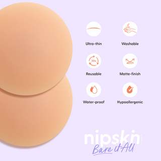 Bare it All - Reusable Round Silicone Nipple Covers (PLUS)