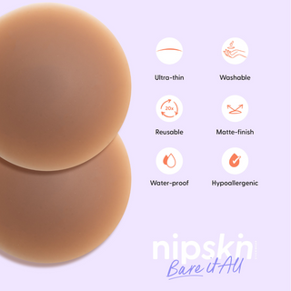 Bare it All - Reusable Round Silicone Nipple Covers (PLUS)